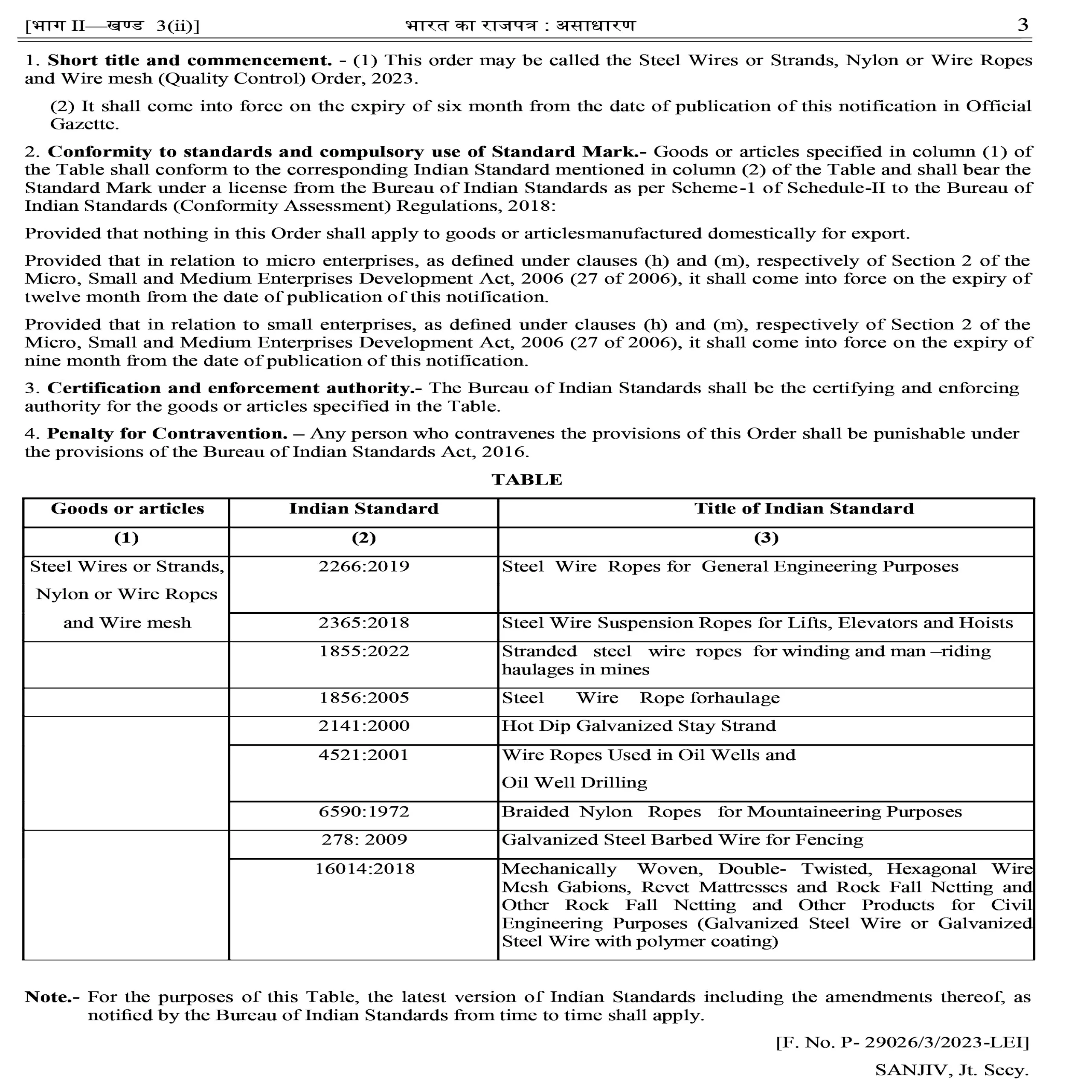 Steel Wire Ropes QCO Second Page 1