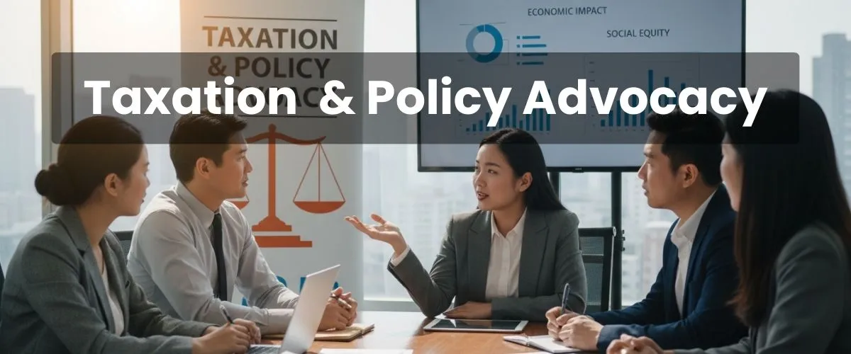 Taxation & Policy Advocacy Banner