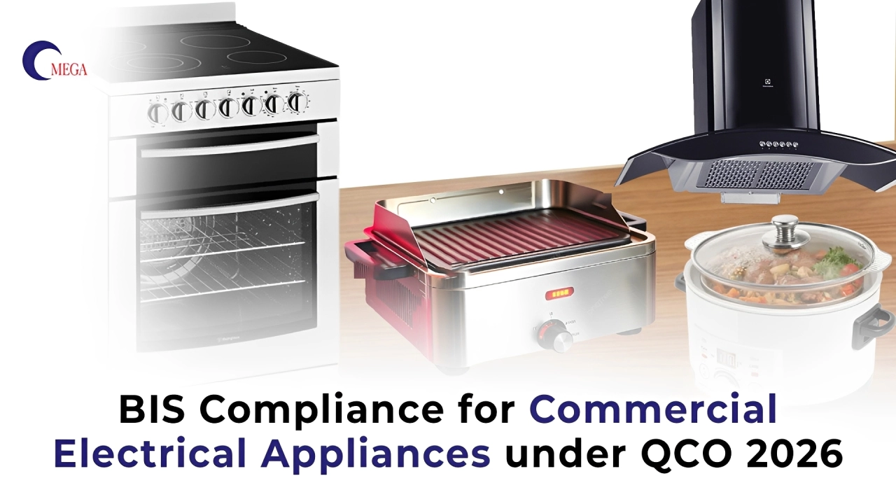 BIS Compliance for Commercial Electrical Appliances under QCO 2026 – Omega Certification Services