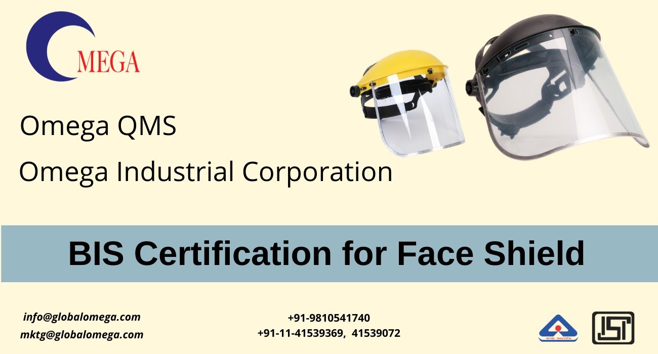 bis certification of face shield