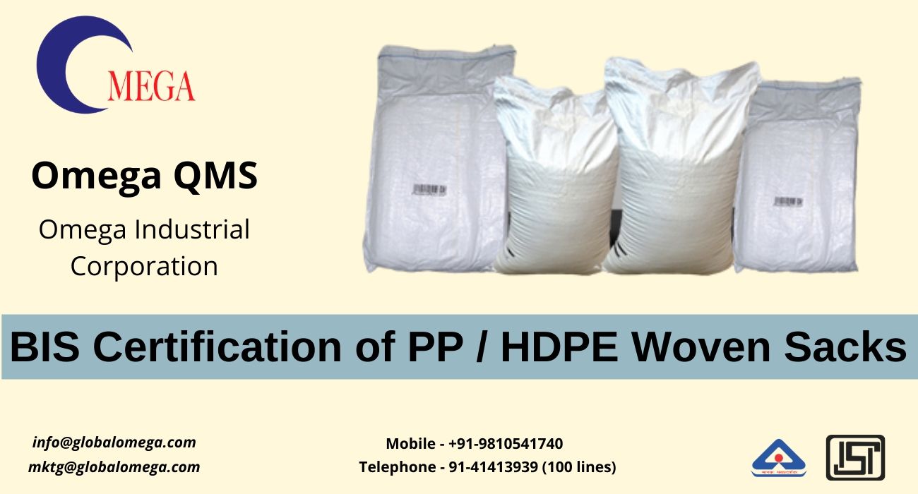 BIS certification for PP woven sacks